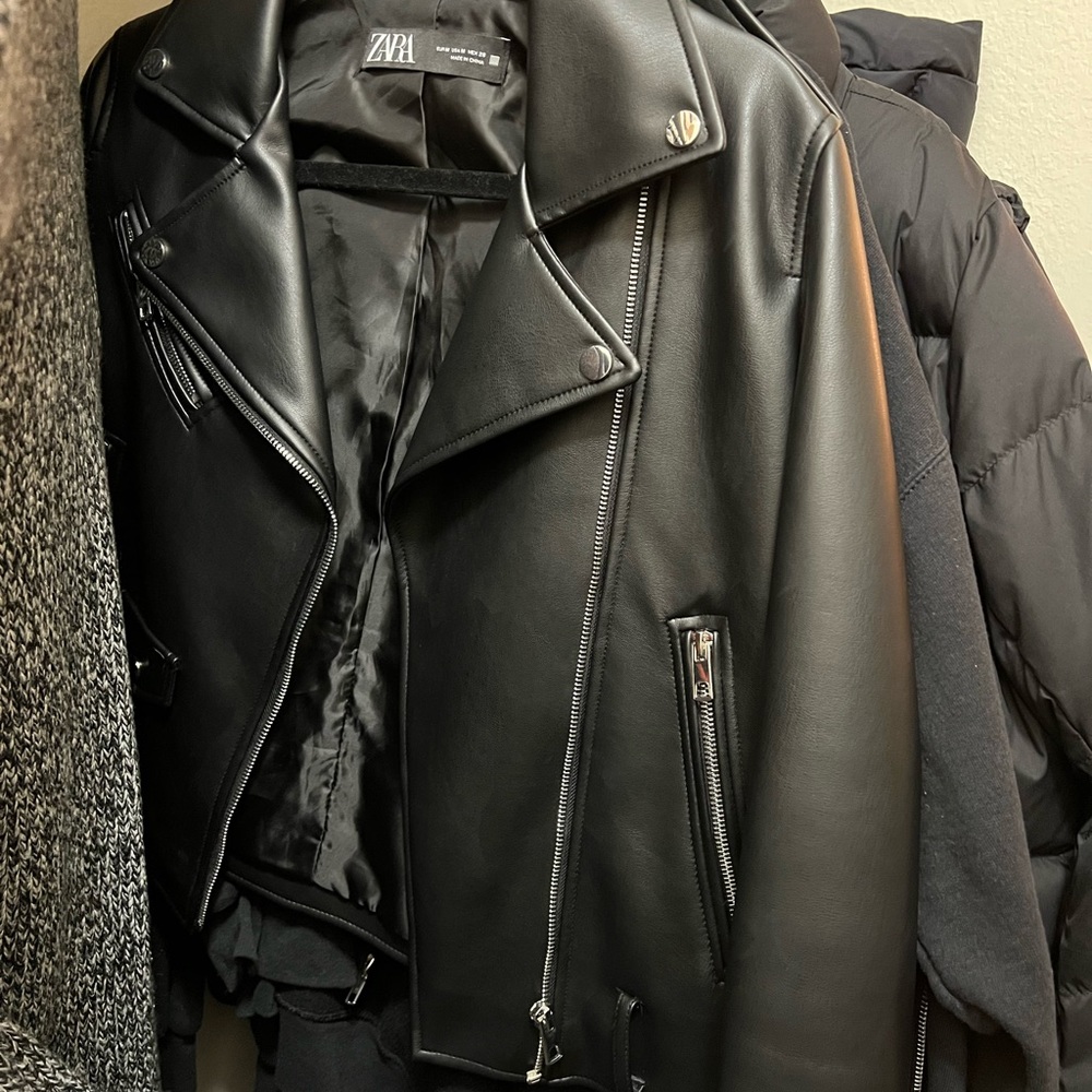 Zara leather jacket